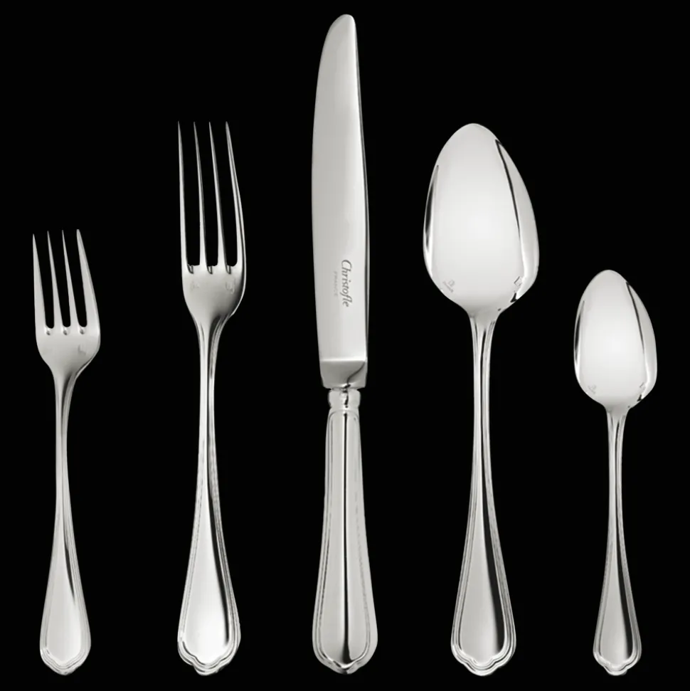 Ensemble individuel (5 pièces) en métal argenté