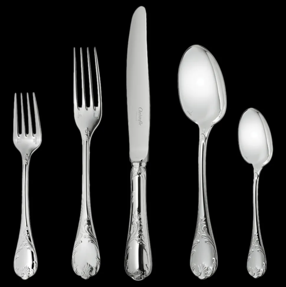 Ensemble individuel (5 pièces) en métal argenté