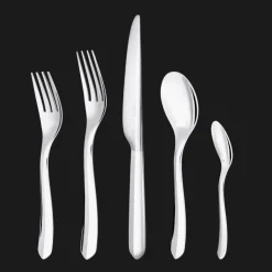 Ensemble individuel (5 pièces) en métal argenté