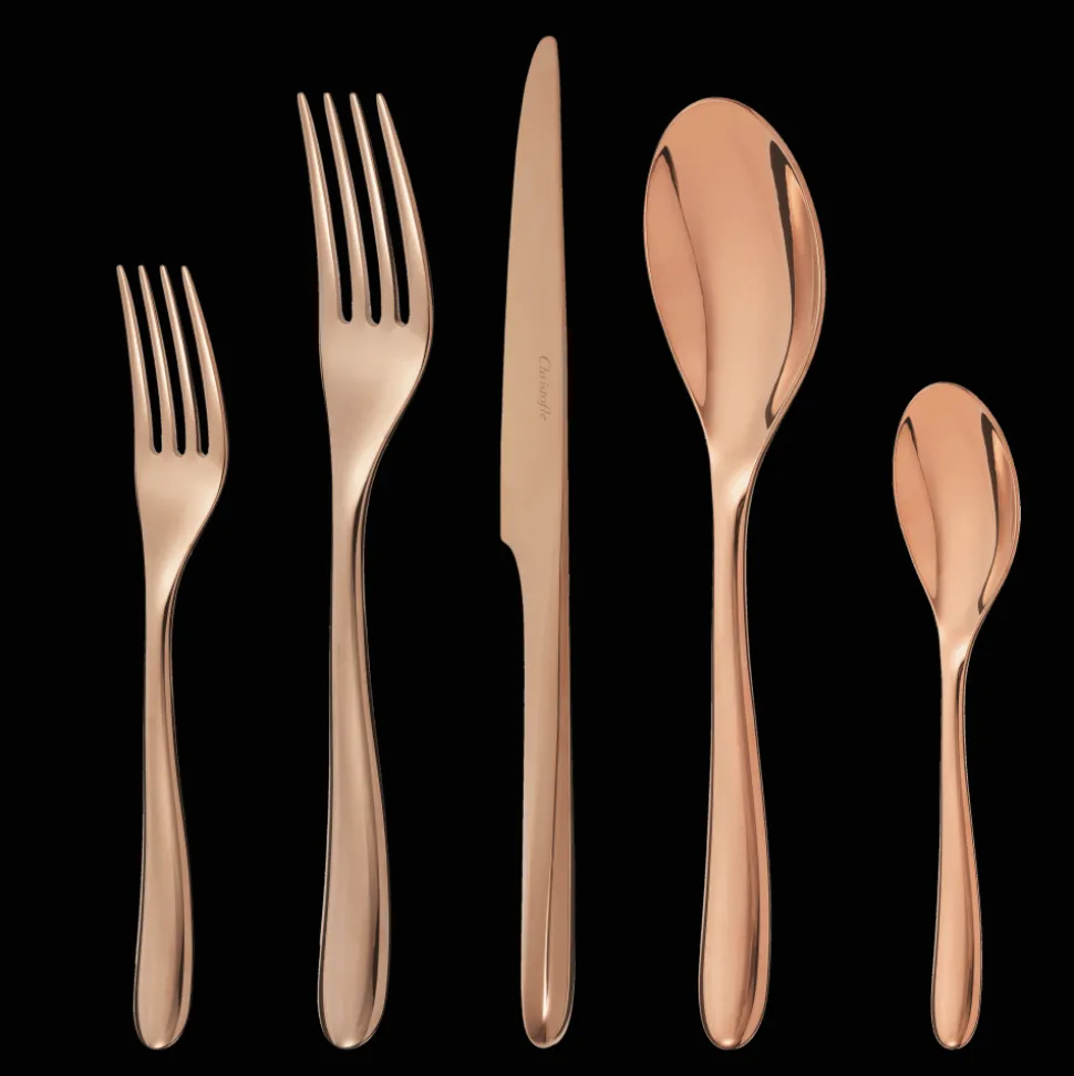 Ensemble individuel (5 pièces) en acier - coloris cuivre