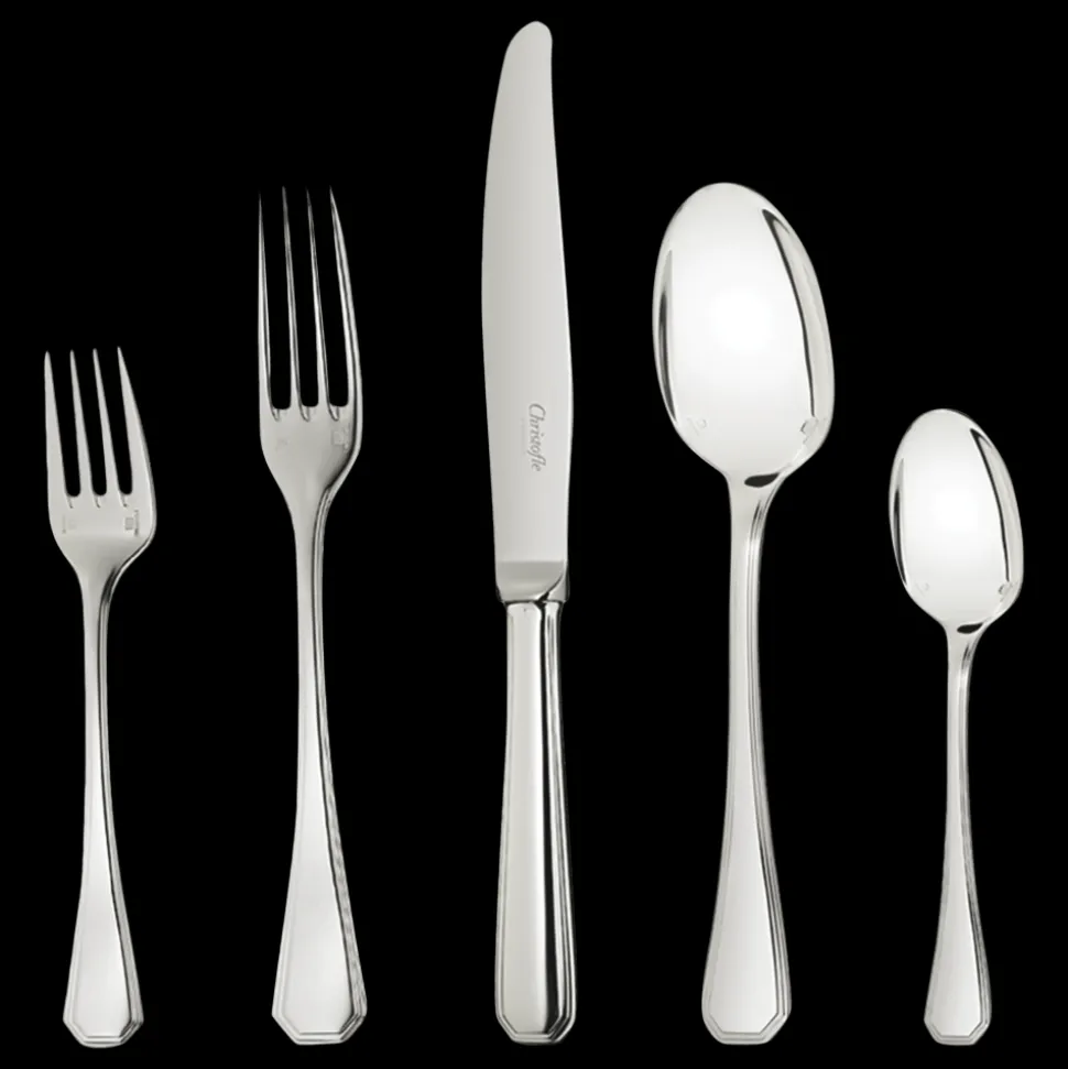 Ensemble individuel (5 pièces) en métal argenté