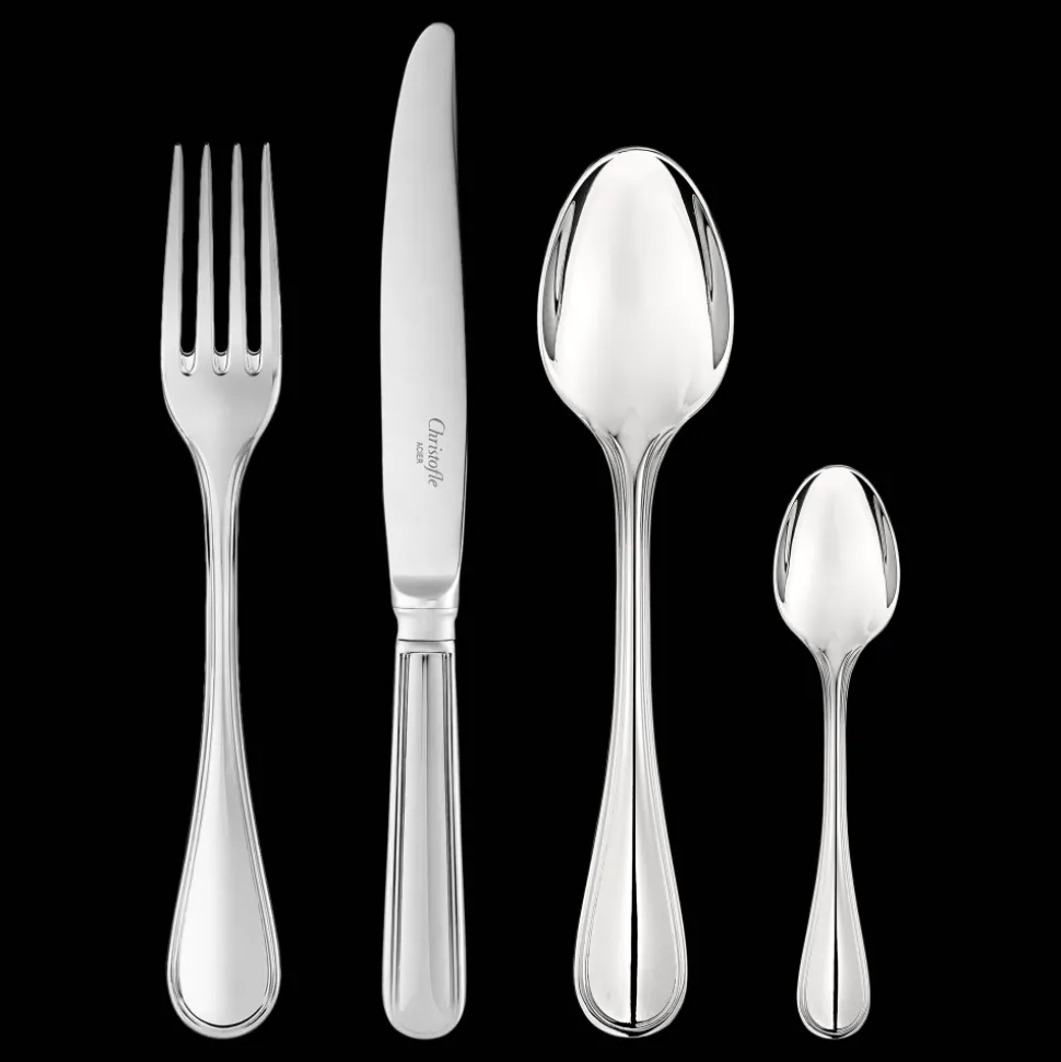 Ensemble pour 12 personnes (48 pièces) en acier avec boîte de rangement