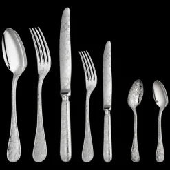 Ensemble pour 6 personnes (36 pièces) en argent massif avec boîte de rangement