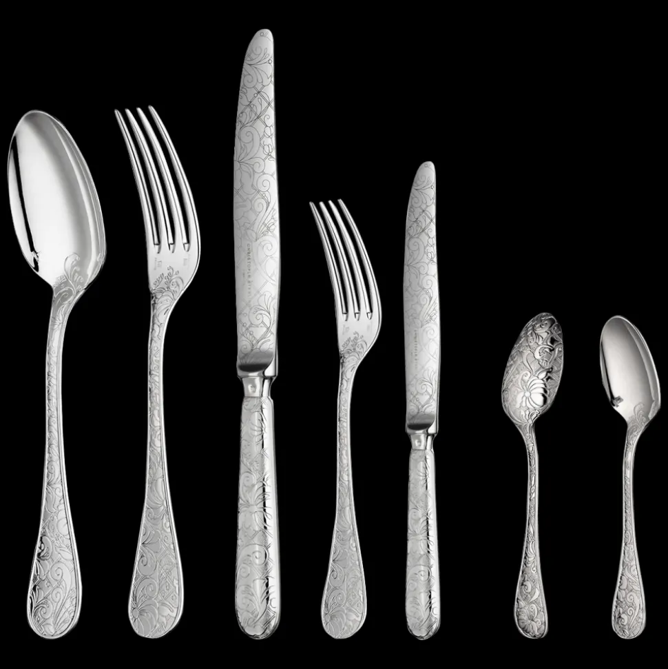 Ensemble pour 6 personnes (36 pièces) en argent massif avec boîte de rangement