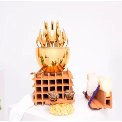 Ensemble pour 6 personnes (24 pièces) avec écrin en Or 24 carats