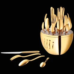 Ensemble pour 6 personnes (24 pièces) avec écrin en Or 24 carats