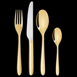 Ensemble pour 6 personnes (24 pièces) avec écrin en Or 24 carats