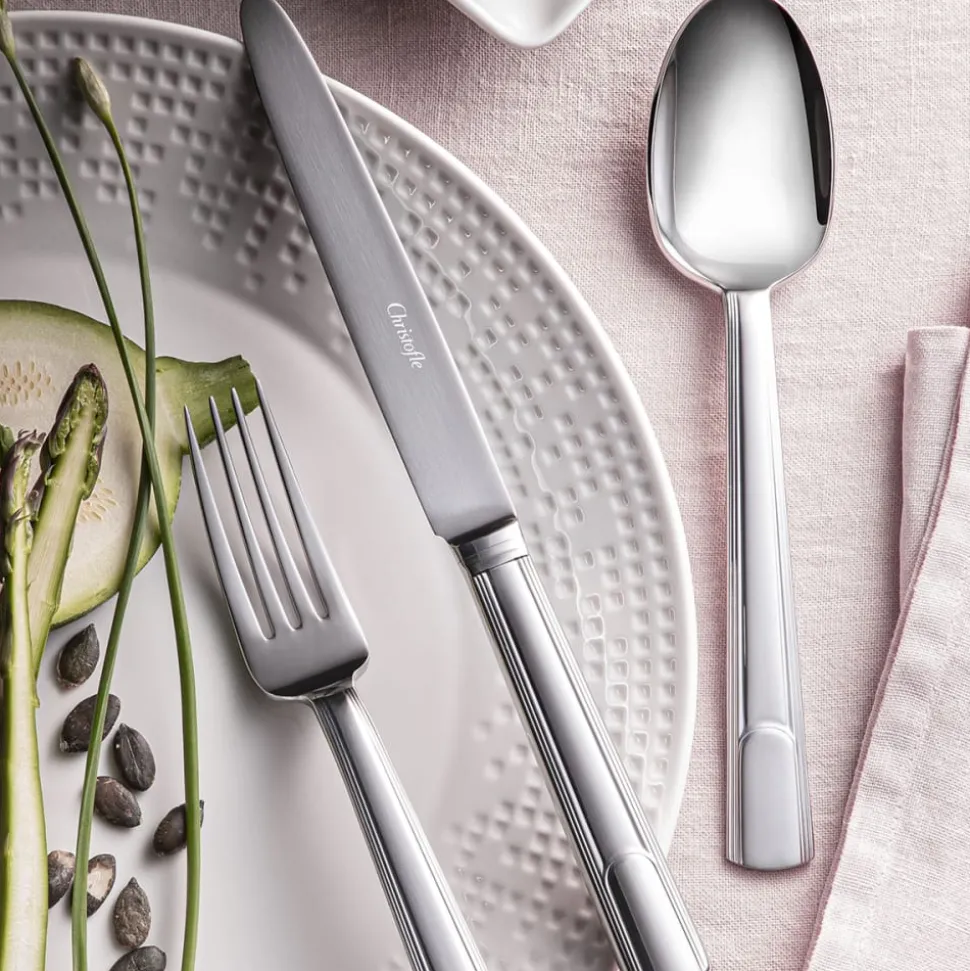 Ensemble pour 12 personnes (48 pièces) en acier avec boîte de rangement