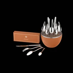 Ensemble pour 6 personnes (24 pièces) en métal argenté avec écrin