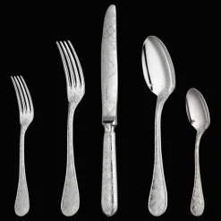 Ensemble pour 12 personnes (75 pièces) en métal argenté avec coffre