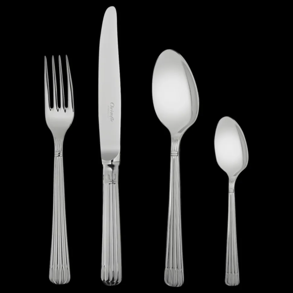 Ensemble pour 12 personnes (48 pièces) en acier avec boîte de rangement