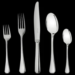Ensemble pour 12 personnes (75 pièces) en métal argenté avec coffre