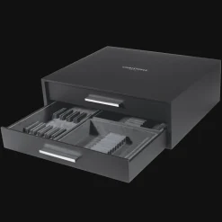 Ensemble pour 12 personnes (75 pièces) en métal argenté avec coffre