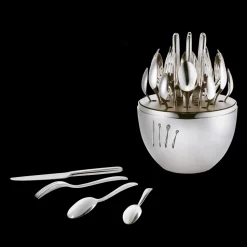 Ensemble pour 6 personnes (24 pièces) en métal argenté