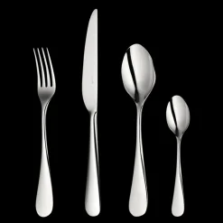 Ensemble pour 6 personnes (24 pièces) en acier avec boîte de rangement