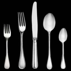 Ensemble pour 12 personnes (75 pièces) en métal argenté avec coffre