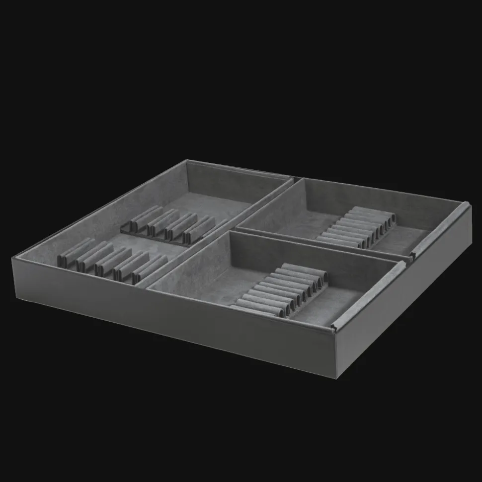 Ensemble pour 6 personnes (24 pièces) en métal argenté avec boîte de rangement