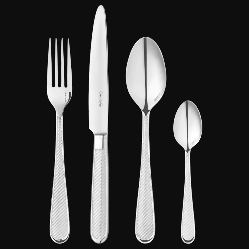 Ensemble pour 6 personnes (24 pièces) en acier avec écrin