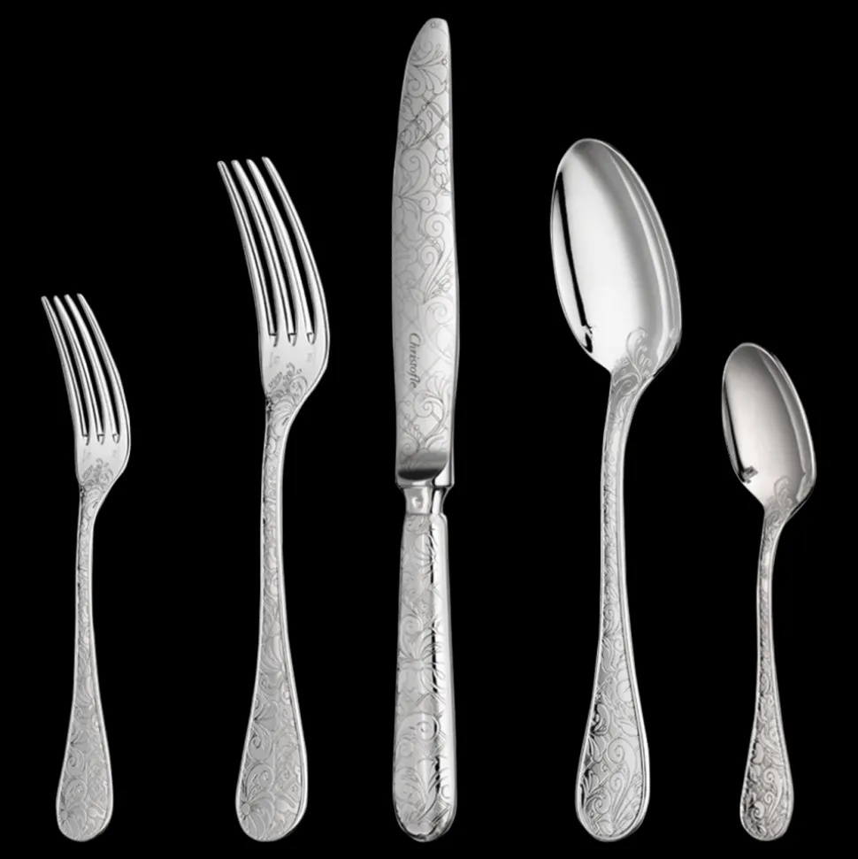 Ensemble pour 12 personnes (110 pièces) en métal argenté avec coffre