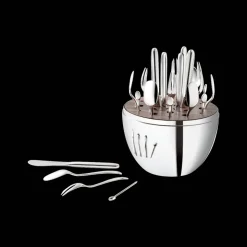 Ensemble pour 6 personnes (24 pièces) en métal argenté avec écrin