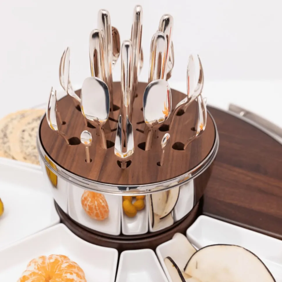 Ensemble pour 6 personnes (24 pièces) en métal argenté avec écrin