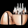 Ensemble pour 6 personnes (24 pièces) Rose Gold en métal argenté avec écrin