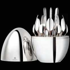 Ensemble pour 6 personnes (24 pièces) en métal argenté avec écrin