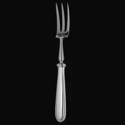 Fourchette à découper en métal argenté