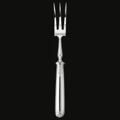Fourchette à découper en métal argenté