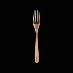 Fourchette à dessert en acier - coloris cuivre