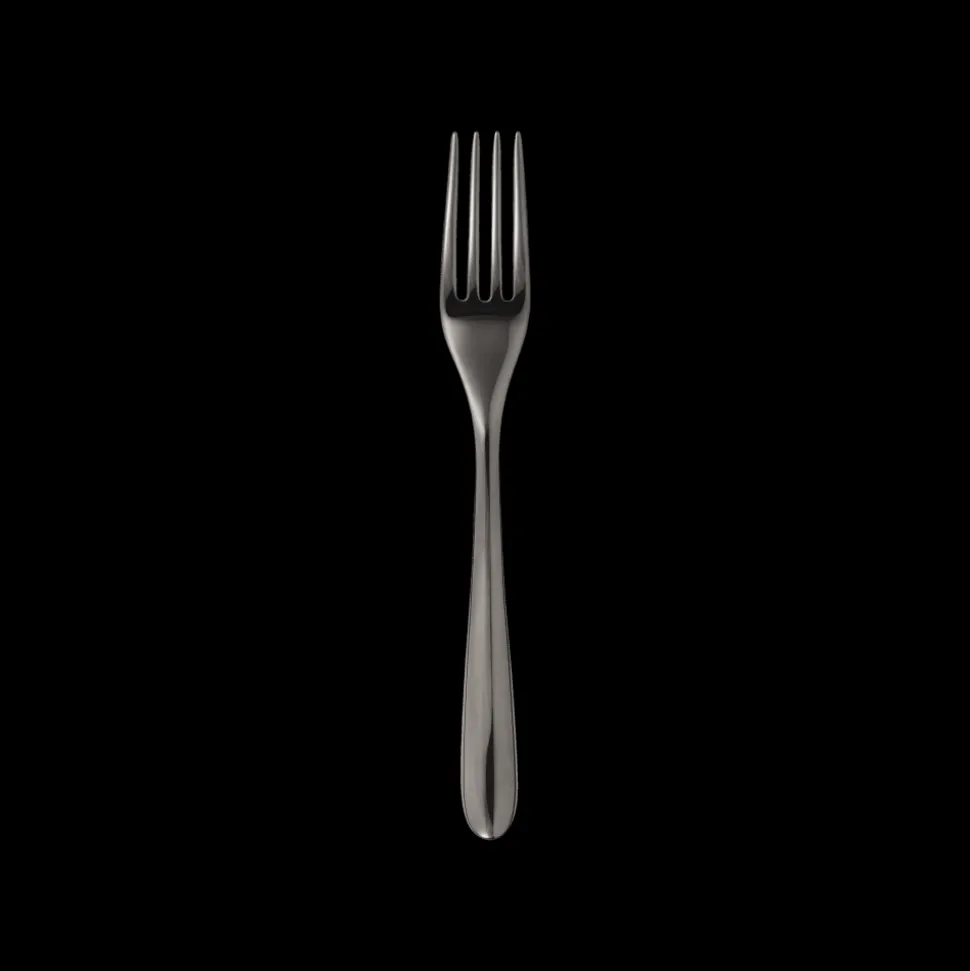 Fourchette à dessert en acier - coloris noir