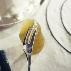 Fourchette à gâteaux en métal argenté