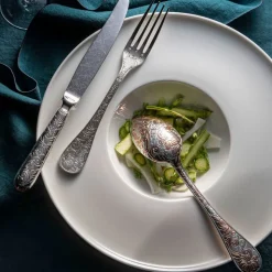 Fourchette à gâteaux en métal argenté