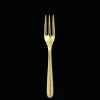 Fourchette à poisson en acier - coloris or
