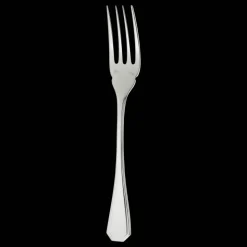 Fourchette à poisson en métal argenté