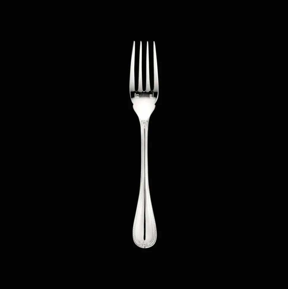 Fourchette à poisson en métal argenté