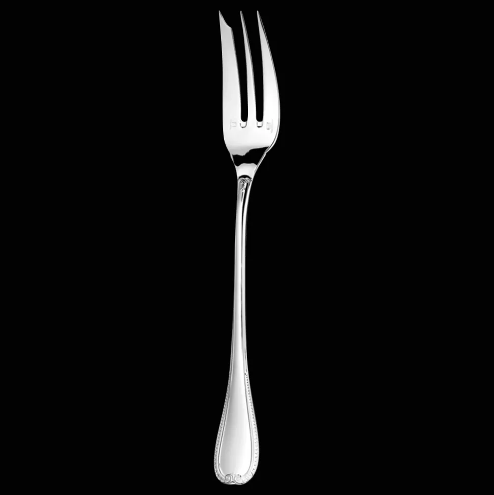 Fourchette à servir en argent massif