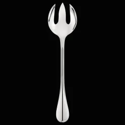 Fourchette à servir la salade en métal argenté