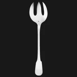 Fourchette à servir la salade en métal argenté