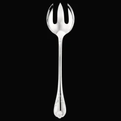 Fourchette à servir la salade en métal argenté