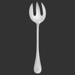 Fourchette à servir la salade en métal argenté