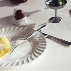 Fourchette universelle medium en métal argenté
