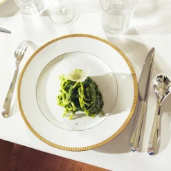 Grande cuillère universelle en métal argenté