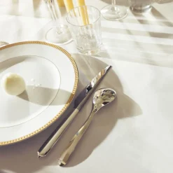 Grande cuillère universelle en métal argenté