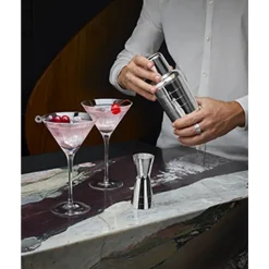 Jigger en métal argenté