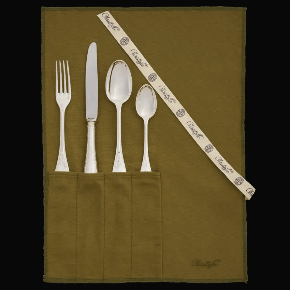 La Trousse - 4 couverts taille intermédiaire en Métal Argenté