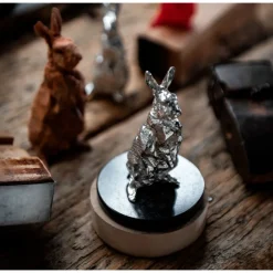 Lapin Debout Argent Massif - Haute Orfèvrerie