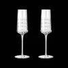 Lot de 2 flûtes à champagne en cristal