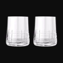 Lot de 2 gobelets à eau en cristal