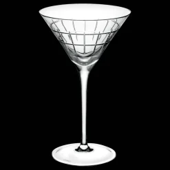 Lot de 2 verres à martini en cristal
